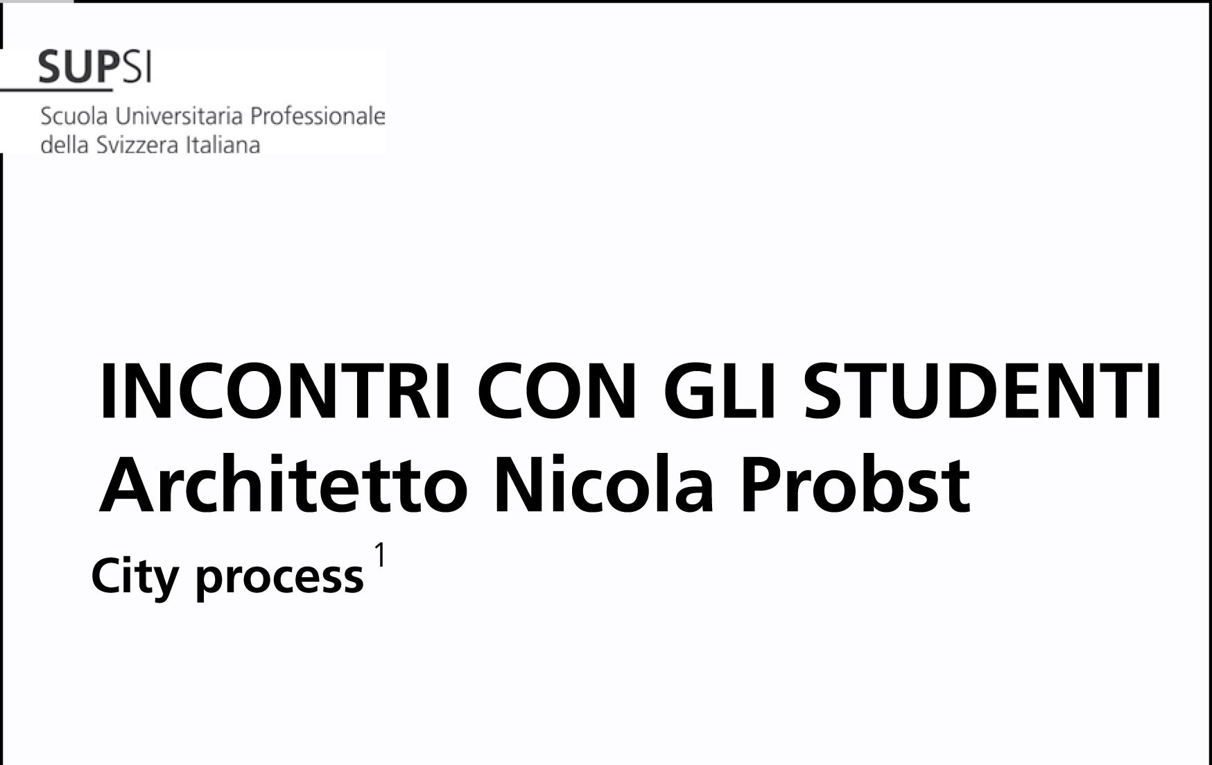 Nicola Probst City Process
